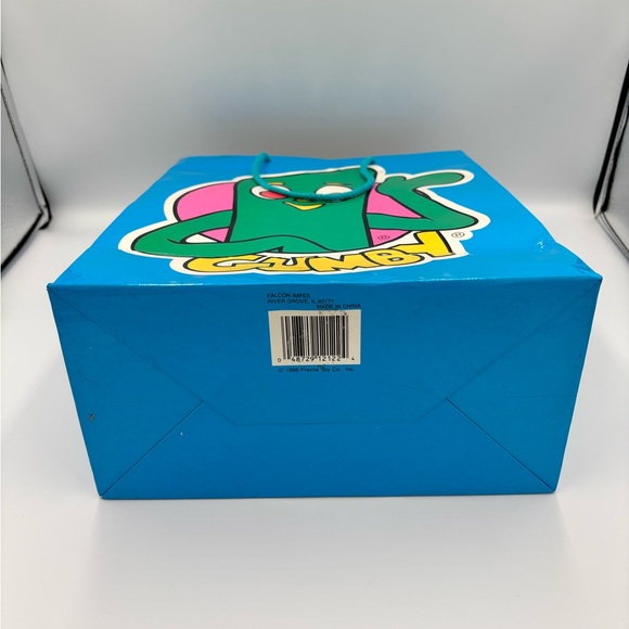 Gumby Electric Blue Gift Bag ,Vintage 1996 Prema Toy Co. Retro - Picture 3 of 8